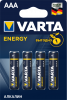 Элемент питания LR03 (AAA) Energy 1.5В бл/4 (4103 213 414) батарейка щелочная 4103213414 VARTA