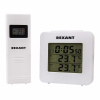 Термометр электронный (погодная станция) с часами и беспроводным выносным датчиком 70-0592 REXANT
