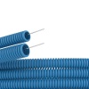 Труба ППЛ гибкая гофрированная диаметр 16мм легкая с протяжкой синий 11916 DKC