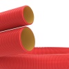 Труба гибкая двустенная для кабельной канализации диаметр  50мм, цвет красный,  с протяжкой код 1219