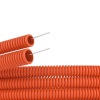 Труба ПНД гибкая гофрированная диаметр 16 мм, тяжелая с протяжкой, цвет оранжевый код 71516 DKC