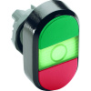 Кнопка управления двойная MPD1-11G (зеленая/красная) зеленая линза без текста 1SFA611130R1102