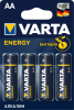 Элемент питания LR6 (AA) Energy 1.5В бл/4 (4106 213 414) батарейка щелочная 4106213414 VARTA