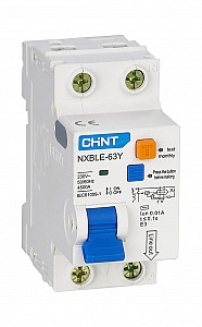 Выключатель автоматический дифференциального тока NXBLE-63Y 1П+Н 6А 30мА электронный тип AC C 4,5кА 