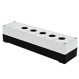 EKF Корпус КП105 пластиковый 5 кнопок белый (cpb-105-w) /1шт/ 232x71x65