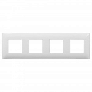 Рамка для розеток и выключателей 4 поста 8 модулей Avanti Белое облако 4400908 DKC
