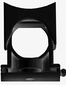Держатель с крышкой DN 23-29 мм, полиамид, цвет чёрный