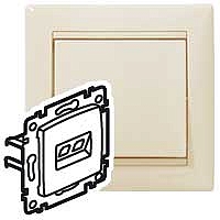 Розетка RJ45 компьютерная Valena скрытой установки IP20 UTP cat. 5е бежевый 774130 Legrand