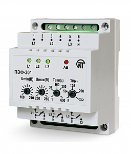 Переключатель фаз электронный ПЭФ-301 220В 50Гц, Novatek Electro