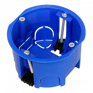 Коробка установочная скрытой установки d64мм глубина 44мм 80-0600 4 ввода IP20 в гипсокартон Промрук