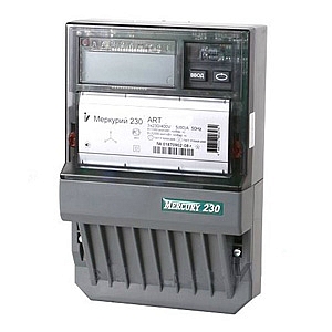 Счетчик электроэнергии трехфазный многотарифный (2 тарифа) Меркурий-230ART-01CN 5-60А 380В CAN шкаф 