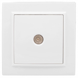 Розетка TV телевизионная Минск скрытой установки 75Ом 5-862МГц в сборе белый ERA00-027-10 EKF