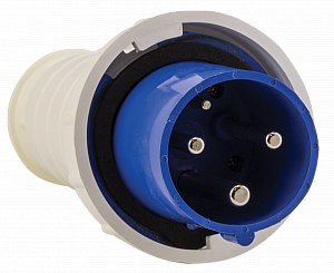 Вилка кабельная силовая переносная 033 2Р+РЕ 63А 220В IP67 (ps-033-63-220) EKF