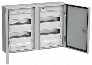 Щит ЩРн-2х24з-1 IP54 RAL7032 440*620*136 (ВхШхГ) "UNIVERSAL" MKM11-N-2x24-54-Z-U IEK