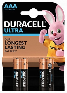 Батарейка (элемент питания) LR03 BL4 Ultra Power ААА Б0038762 Duracell