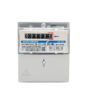 Счетчик электроэнергии однофазный однотарифный СЕ 101 R5.1 145 М6 5-60А 220В 1.0 комбинированный DIN