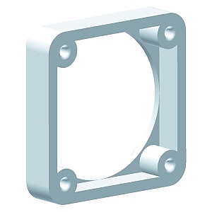 Рамка под розетки  фланец 85х85 посад. отв. 70х70 мм