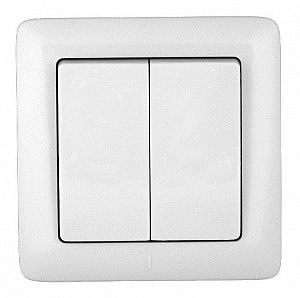 Выключатель двухклавишный скрытой установки ВС56-234/VS56-234-B Wessen ХИТ Schneider Electric