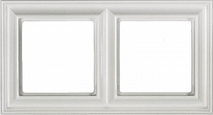 Рамка для розеток и выключателей 2 поста Ecoprofi Deco белый EPD482WW JUNG