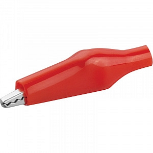 Зажим "Крокодил" 5А 40мм в изоляторе FD-1701 Rexant (красный)