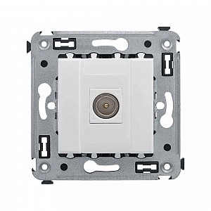 Розетка TV телевизионная оконечная Avanti скрытой установки Белое облако 4400503 DKC