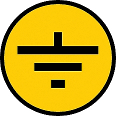 Самоклеющаяся этикетка заземления 30х30мм YPC20-ZAZEM-1-096 IEK