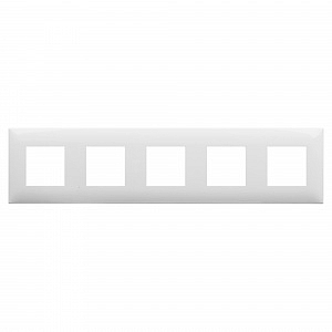 Рамка для розеток и выключателей 5 постов 10 модулей Avanti Белое облако 4400900 DKC