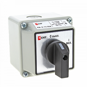 Кулачковый переключатель ПК-3-13 25А 3P "ВКЛ-ВЫКЛ" IP54 EKF PROxima