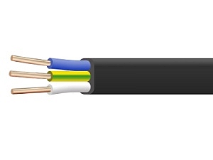 Кабель ВВГ-Пнг(A)-LS 3х2,5 ок(N,PE)-0,66 (уп.200м) Конкорд 206