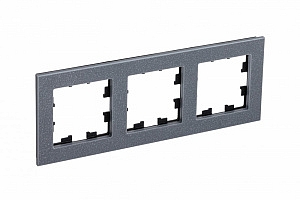 Рамка для розеток и выключателей 3 поста Atlasdesign Nature мрамор айс грей ATN343203 Schneider Elec