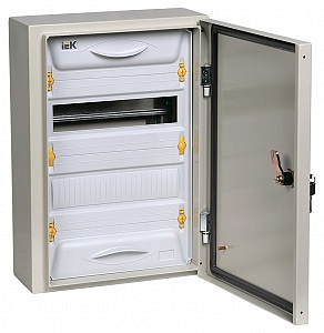 Щит монтажный распределительный навесной ЩРн-24з-1 IP54 RAL7035 "UNIVERSAL" MKM11-N-24-54-Z-U IEK