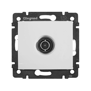 Розетка TV телевизионная Valena скрытой установки IP20 одиночная 1,5дБ белый 774429 Legrand