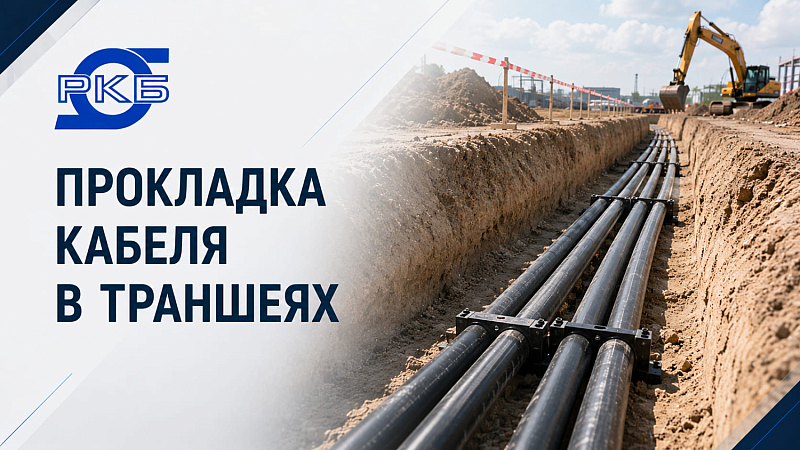 Прокладка кабеля в траншеях