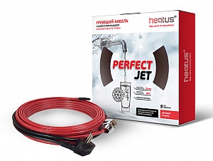Кабель греющий саморегулирующийся  6м комплект для обогрева внутри трубы PerfectJet 78Вт с вилкой HA