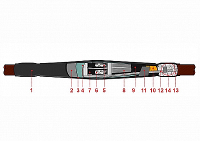 Муфта кабельная соединительная 3СТп-10-150/240 КВТ
