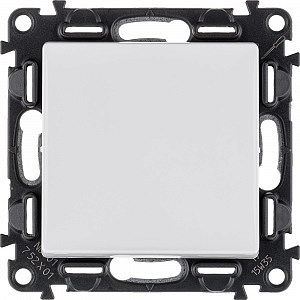 Выключатель одноклавишный Valena LIFE скрытой установки 10А 250В с лицевой панелью безвинтовые зажим