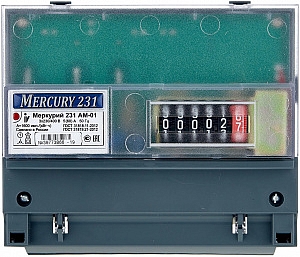 Счетчик электроэнергии трехфазный однотарифный Меркурий-231АМ-01 5-60А 380В DIN шкаф ОУ Инкотекс (эл