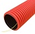 Труба гофрированная двустенная ПНД d125 гибкая тип 450 с зондом красная PR15.0037 Промрукав