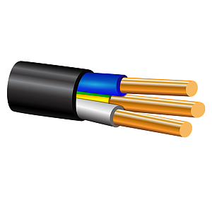 Кабель медный бронированный ВБШвнг(A)-LS 3х 1,5ок (N,PE) -0,66 Экокабель