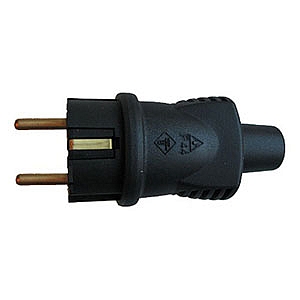 Вилка переносная В16-001 16А, 250В, IP44 каучук С000057