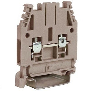 CBC.2GR, проходной зажим серый  2,5 кв.мм код ZCBC02GR DKC