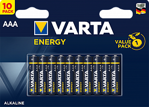 Элемент питания LR03 (AAA) Energy 1.5В бл/10 (4103 229 491) батарейка щелочная 4103229491 VARTA