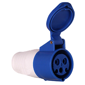 Розетка кабельная силовая переносная 213 2Р+РЕ 16А 220В IP44 (ps-213-16-220) EKF