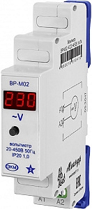 Вольтметр ВР-М02 АС20-450В УХЛ4 4680019910413 Меандр