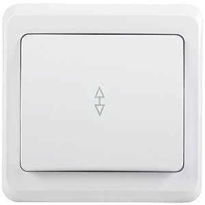 Выключатель одноклавишный 10А проходной ВСп10-1-0-ВБ белый ВЕГА (EVV12-K01-10-DM) IEK