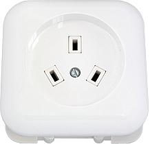 Розетка РШ/ВШ 32А (белая) 1 фазн. С/У (РС32-006+В32-001)