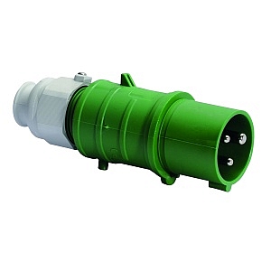 Вилка кабельная 16A 3п(2P+PE) 10ч, &amp;gt;50В,  IP44 зеленая Quick-Connect Bals 210170