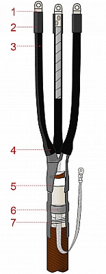 3КНТпН-1- 35...50 Муфта конц (нар. установки ) с након. ЭРГ