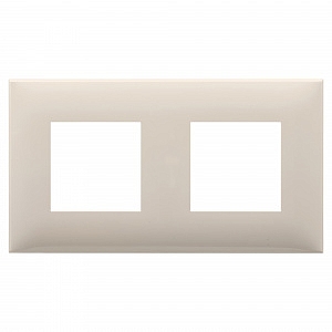 Рамка для розеток и выключателей 2 поста 4 модуля Avanti Ванильная дымка 4405904 DKC