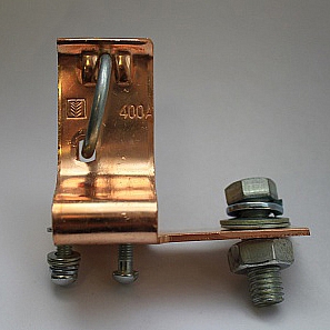 Контактное основание для  ПН2- 400 (держатель плавкой вставки) МЕДЬ